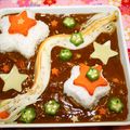 ♡ひな祭り♡'s cooksnap of when they made 星に願いを☆七夕デコカレー☆.