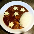 nanasworld's cooksnap of when they made 七夕仕様デコカレーライス.