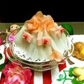 michygel's cooksnap of when they made 記念日にお人形の寿司ケーキ♡ウエディング.