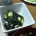 巻物限定's cooksnap of when they made 簡単 きゅうりとワカメの酢の物.