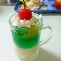 こし餡子's cooksnap of when they made なんちゃって♪　ブルーハワイ・ゼリー.