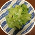 減塩パパ's cooksnap of when they made 大きな　キュウリの簡単酢のもの.