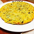 ｑｕｉｃｏ's cooksnap of when they made 残り物。。。餃子の具で中華オムレツに変身.