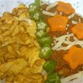 ショコラスペシャル's cooksnap of when they made 七夕の３色丼.