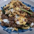 minotaka's cooksnap of when they made 牛肉とふわとろ卵の炒め物.