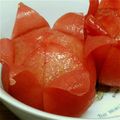 ひなたこやき's cooksnap of when they made 花が咲いたよ！超簡単なトマトの飾り切り！.