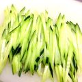ぽむぽむ★'s cooksnap of when they made 楽しくて止まらない　きゅうりの千切り.