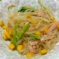（・×・）♪'s cooksnap of when they made ヘルシーレシピ①中華風もりもり春雨サラダ.