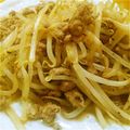 ゆみぃみ's cooksnap of when they made 豚ミンチ◆もやし炒め!!.