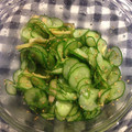 matyapy's cooksnap of when they made きゅうりと生姜の酢の物.