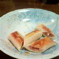 1057's cooksnap of when they made 水切りヨーグルトとロースハムの春巻き.