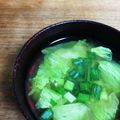 RYK1205's cooksnap of when they made レタスとわかめのスープ.