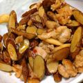みやび☆marche's cooksnap of when they made ごぼうとネギの豆板醤炒め.