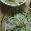 MapleTbear's cooksnap of when they made もやしと胡瓜のさっぱり梅和え.