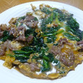 akapapi's cooksnap of when they made 醤油と砂糖だけ☆ほうれん草の卵とじ.