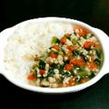 terakooo's cooksnap of when they made ●離乳食 後期●鶏挽きの小松菜あんかけ♡.