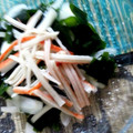 ぁきぽ's cooksnap of when they made 簡単！新玉ねぎとワカメとカニカマのサラダ.