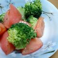 ケンキチ's cooksnap of when they made フレッシュトマトとブロッコリーのサラダ.