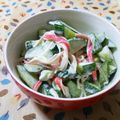 ねっちゃんっ's cooksnap of when they made 胡瓜とかにかまのサラダ.