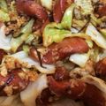 510nana's cooksnap of when they made キャベツとウインナーのポン酢塩昆布炒め.