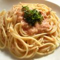 ひとひとの素's cooksnap of when they made とろとろ❤明太子（たらこ）パスタ.