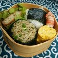 もはー's cooksnap of when they made 海苔の佃煮で俵おにぎり＊.