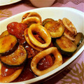 もものはちみつ's cooksnap of when they made イカとトマトとズッキーニの甘辛炒め♬.