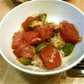☆toshimin☆'s cooksnap of when they made びんちょうまぐろの漬け丼.