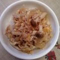 そう１'s cooksnap of when they made 豚ひき肉とキノコの卵とじ・・・丼？.