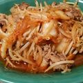 bichoku's cooksnap of when they made 【農家のレシピ】もやしのキムチ炒め.