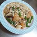 オレンジアームズ's cooksnap of when they made 豆腐のえび・しいたけ餡かけ、ししとう添え.