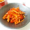メルティローズ's cooksnap of when they made お弁当に！ピーマンと人参のきんぴら炒め☆.