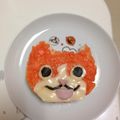 マリッコママ's cooksnap of when they made 妖怪ウォッチ♪ジバニャンのデコケーキ寿司.