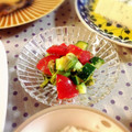 ふなここ's cooksnap of when they made アボガドとささみの梅和え.