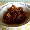 withスマーフ's cooksnap of when they made 豚肉とゴボウのピリ辛炒め.