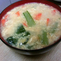 ゆのちゃみ's cooksnap of when they made 小松菜と卵のとろとろスープ.