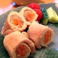 お湯の子's cooksnap of when they made 豚ロースの味噌だれロール.