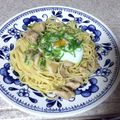 コッペパンしそむすめ's cooksnap of when they made 簡単で美味しい親子和風パスタ.