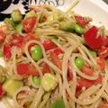 さささおりんご's cooksnap of when they made トマトとほうれん草のレモン塩パスタ.