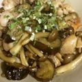 chiromixxx's cooksnap of when they made 鶏もも肉となすの甘辛炒め.