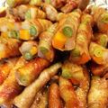 cho♡'s cooksnap of when they made 野菜嫌いでも完食♪三色肉巻き(≧▽≦).
