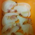 ぷ～にゃん♪'s cooksnap of when they made ルクエ♡新玉ねぎとベーコンのバター蒸し☆.