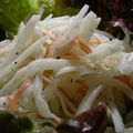 すかいふわり's cooksnap of when they made 歯ごたえを楽しむ☆カニ風味大根サラダ.