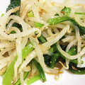 むーにんママ's cooksnap of when they made ＊小松菜ともやしのレンジで簡単ナムル＊.