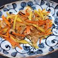 サロちゃん's cooksnap of when they made 簡単！細切り野菜と薄切り肉でヘルシー酢豚.
