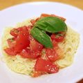 Horry123's cooksnap of when they made トマトの冷製パスタ.