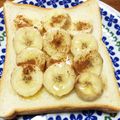 YUKIKI☆'s cooksnap of when they made バナナトースト.