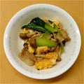 YUuChegogo's cooksnap of when they made 豚ばら肉と小松菜と玉子の炒め物.