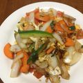 減塩パパ's cooksnap of when they made 簡単！玉葱 キュウリ 卵 トマト 炒め.