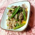 キョク's cooksnap of when they made 牛肉とにんにくの芽の炒め物.